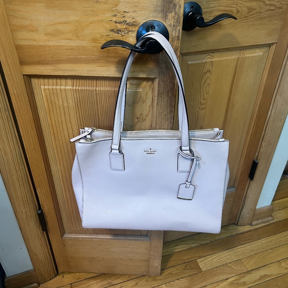 Kate Spade All Leather Cream Handbag